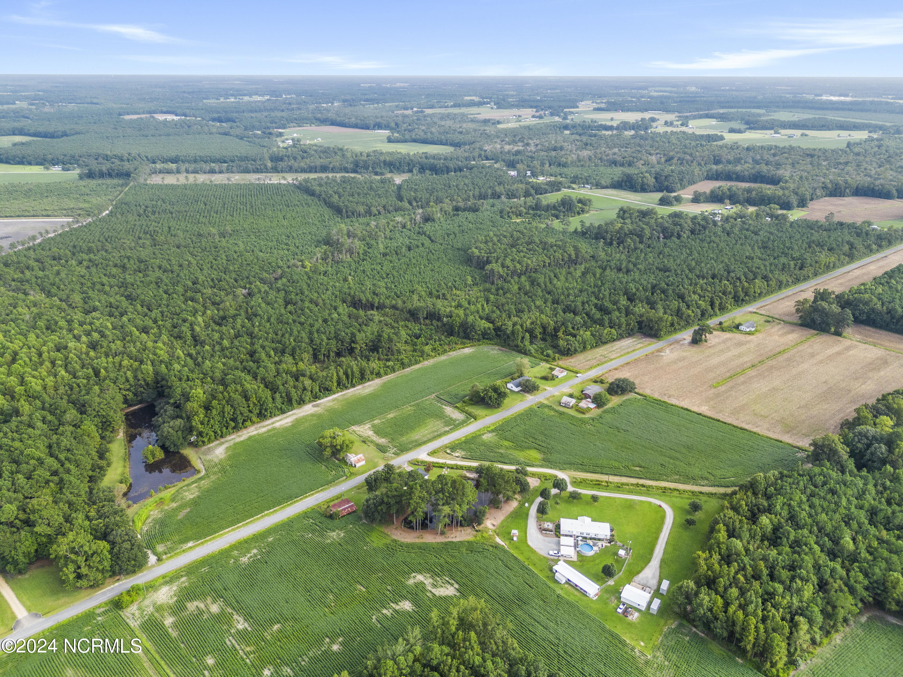 213 Mutt Griffin Road Pink Hill, NC 28572 - Photo 6 of 33 Drone Aerial