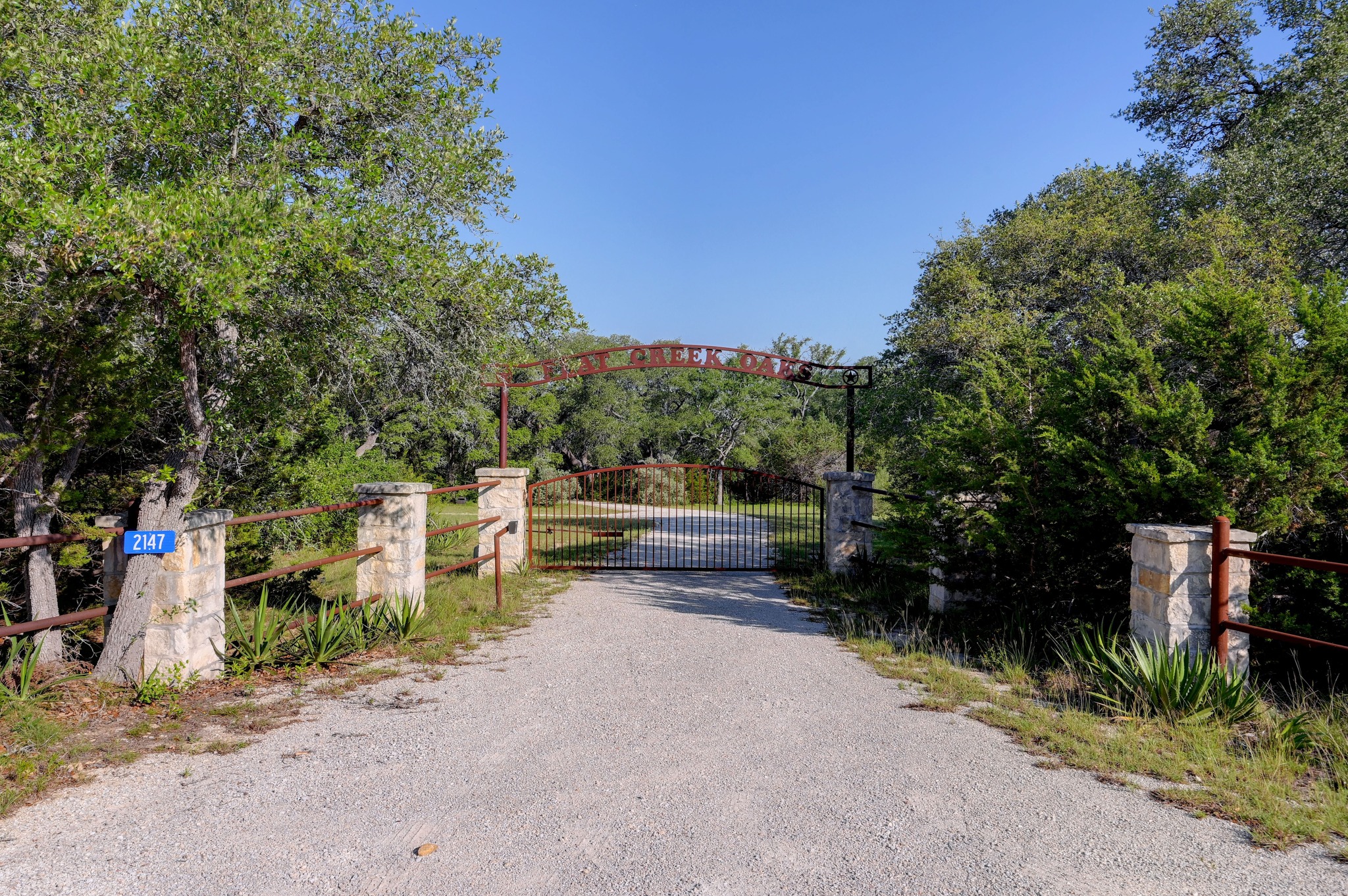 2147 Tejas Trail Blanco, TX 78606 - Photo 2 of 29 a view of outdoor space and yard