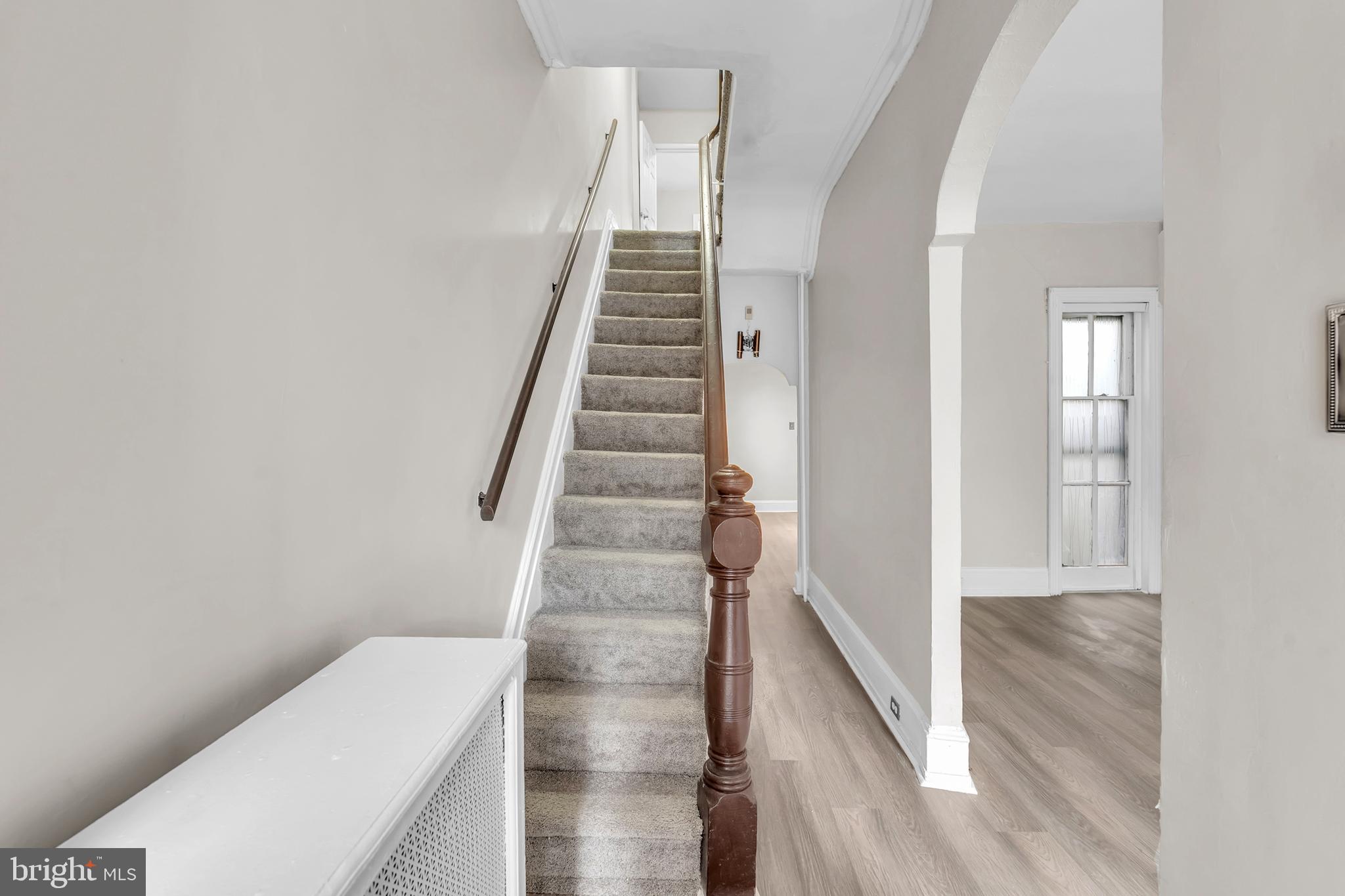 1419 Ellsworth Street Philadelphia, PA 19146 - Photo 4 of 17 a view of entryway and hall with wooden floor