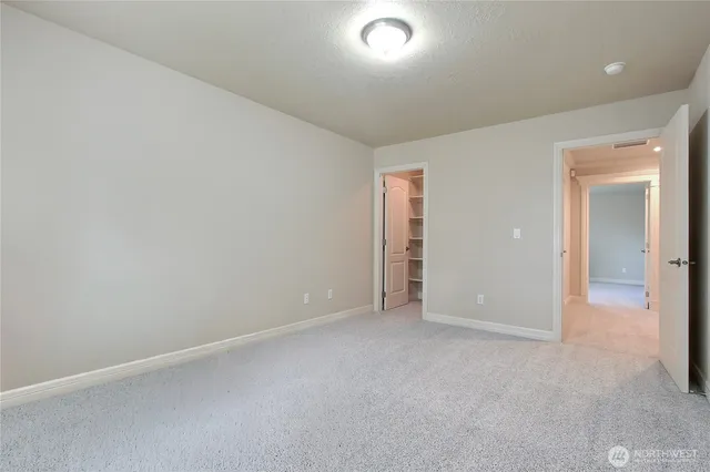 an empty room with an entryway
