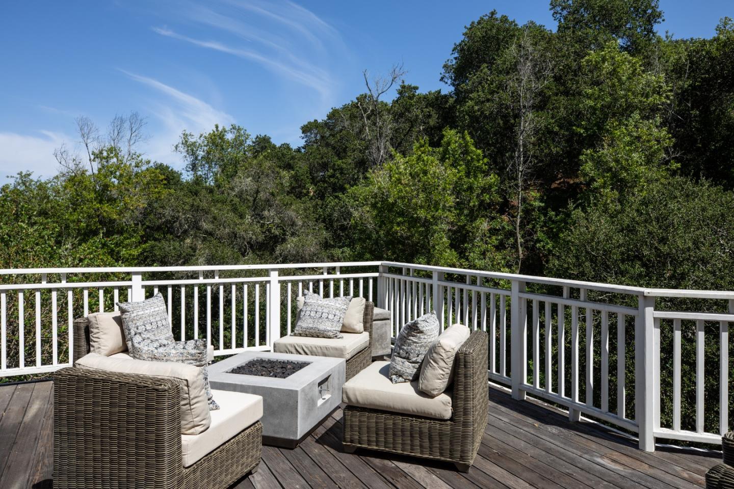 345 Harcross Road Woodside, CA 94062 - Photo 32 of 37 a view of balcony with furniture