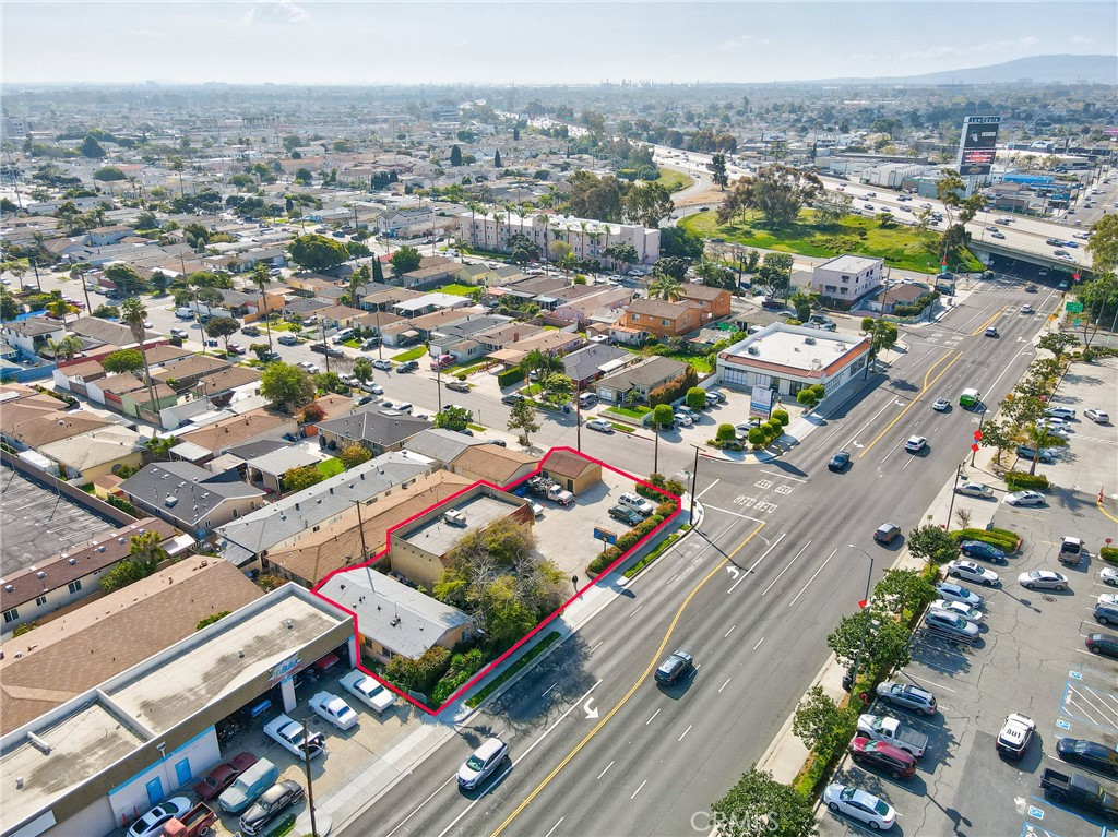 15216 Inglewood Avenue Lawndale, CA 90260 - Photo 4 of 23 an aerial view of a city with lots of residential buildings