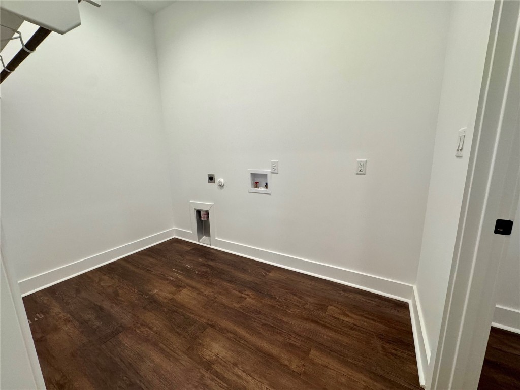 1353 Red Town Road, Unit B Elgin, TX 78621 - Photo 14 of 22 wooden floor in an empty room