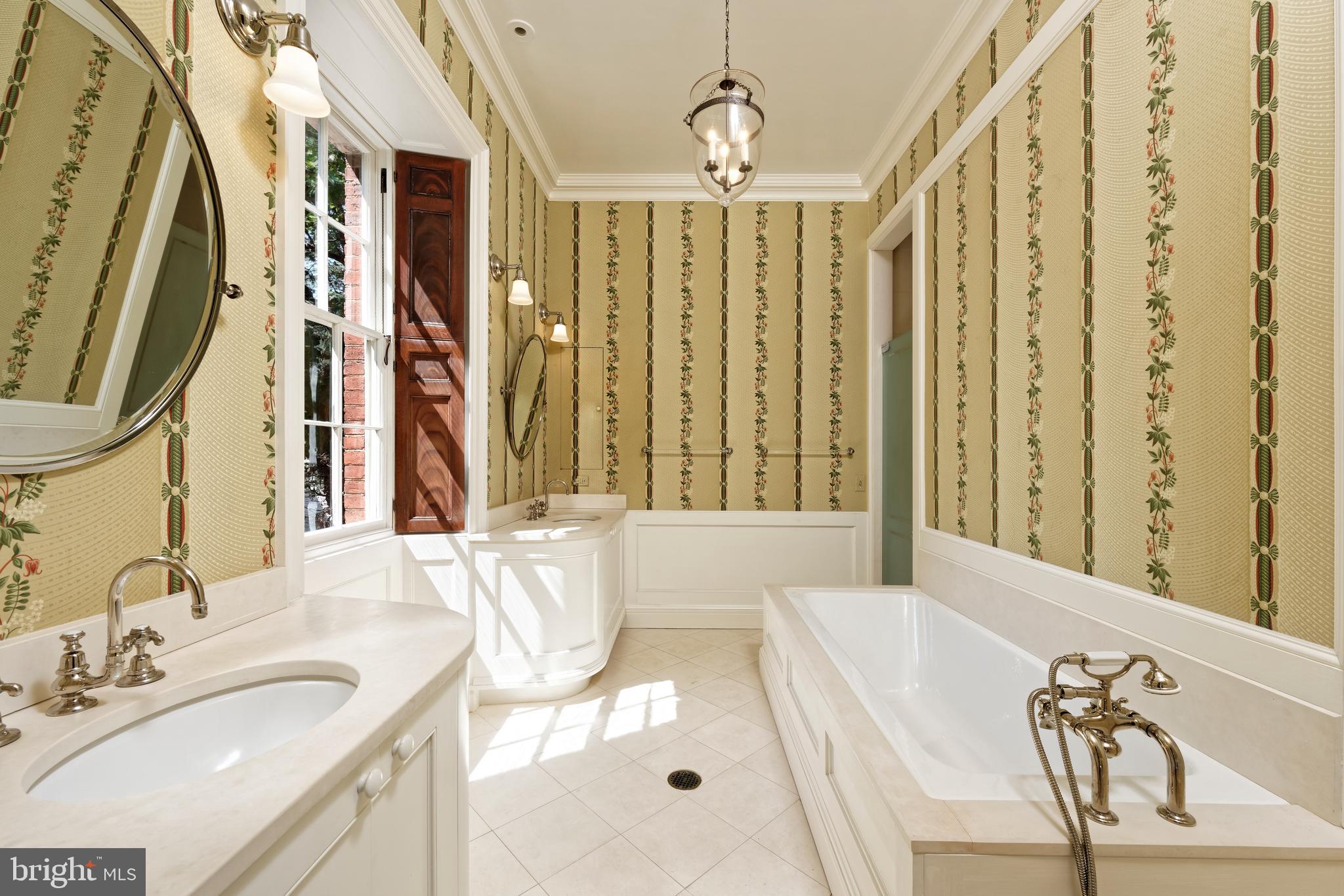 607 Oronoco Street Alexandria, VA 22314 - Photo 15 of 41 Primary bath, dual sinks and soaking tub