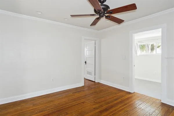 wooden floor in an empty room