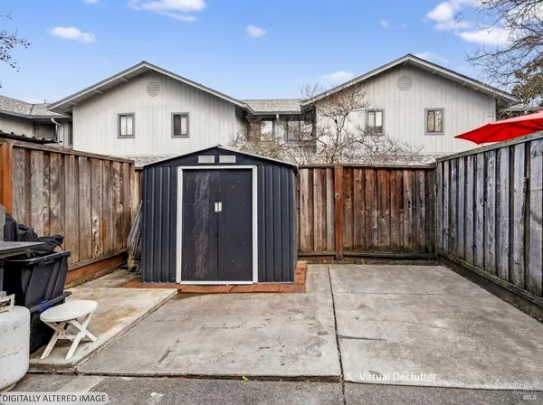 a view of outdoor space and front view of a house