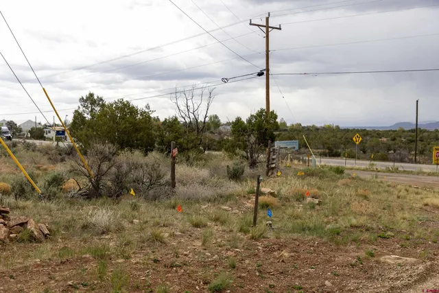 a view of a lake with mountains in the background