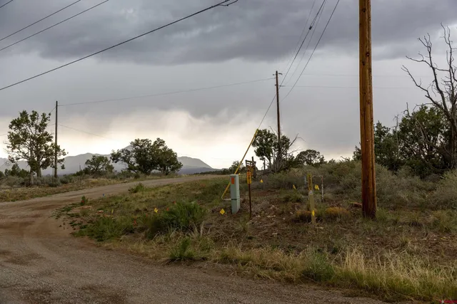 a view of a house with a yard and a garden