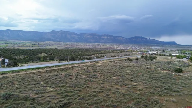 a view of an outdoor space and mountain view