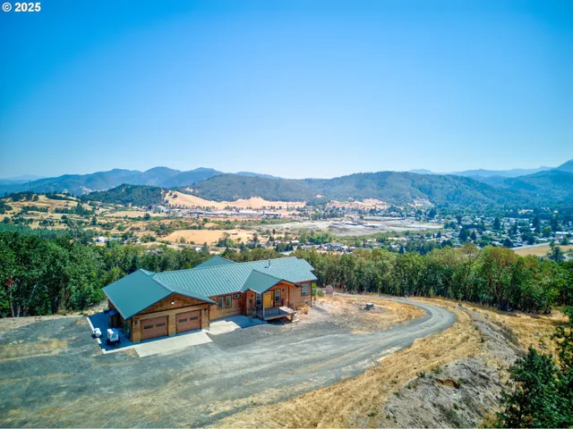 a view of a city with mountain view
