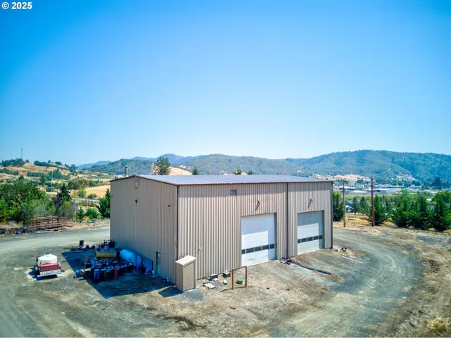 an outdoor view with patio