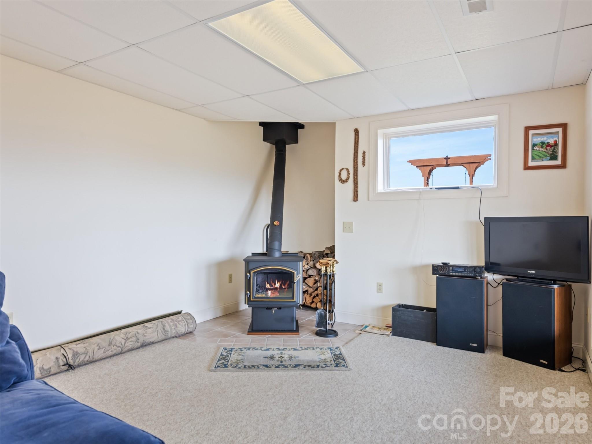 1007 Turkey Trot Road Clyde, NC 28721 - Photo 29 of 48 a bedroom with a bed and a flat screen tv