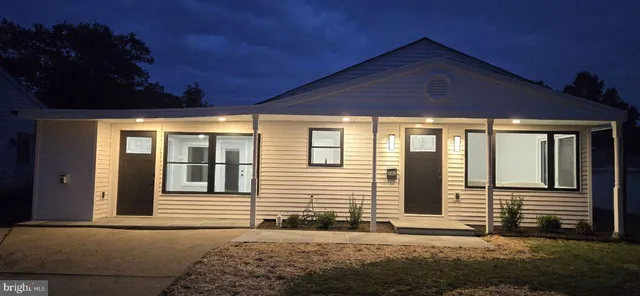 a front view of a house