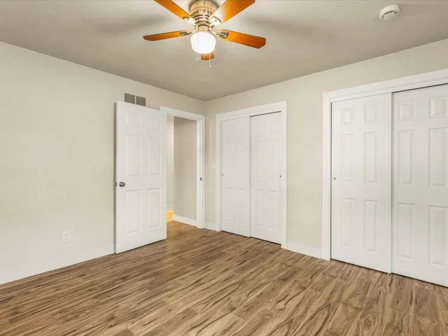 wooden floor in an empty room