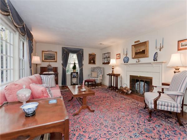 75 Lawson Road Winchester, MA 01890 - Photo 5 of 19 a living room with furniture and a fireplace