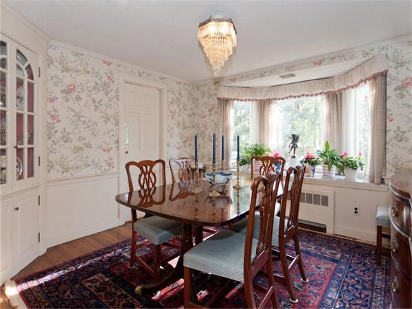 75 Lawson Road Winchester, MA 01890 - Photo 8 of 19 a view of a dining room with furniture window and outside view