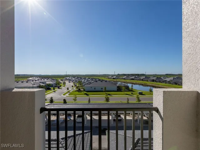 a view of an ocean from a balcony
