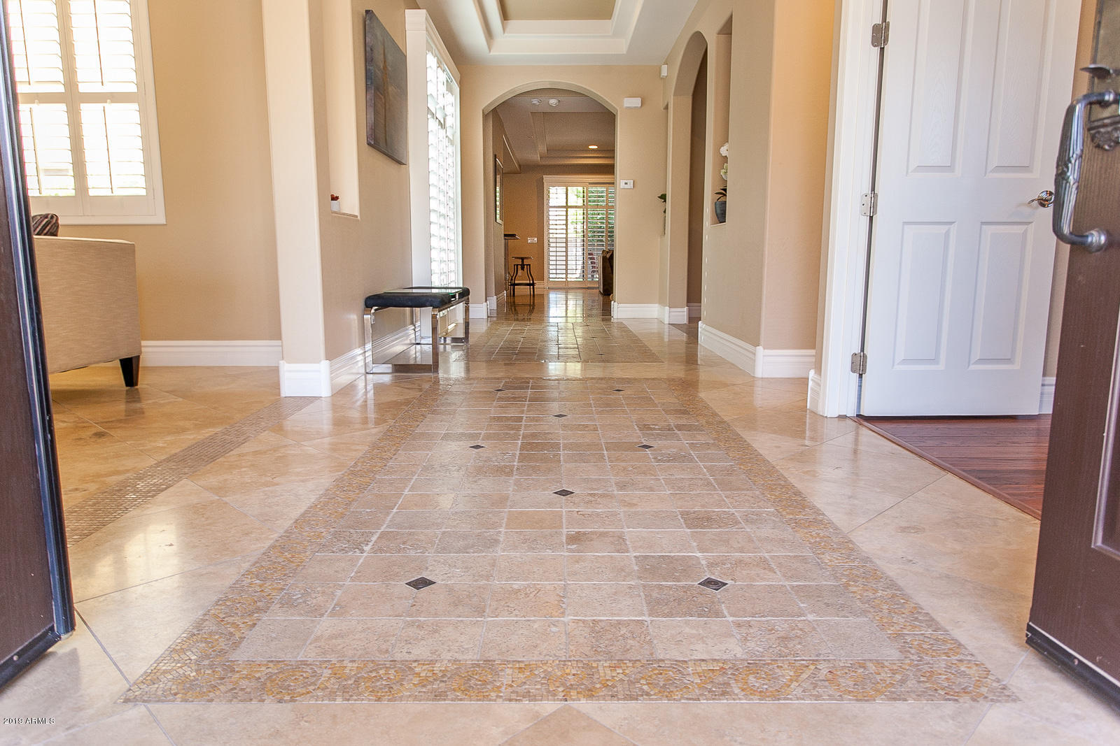 3661 East Maffeo Road Phoenix, AZ 85050 - Photo 3 of 52 Gorgeous Travertine & Inlaid Tile