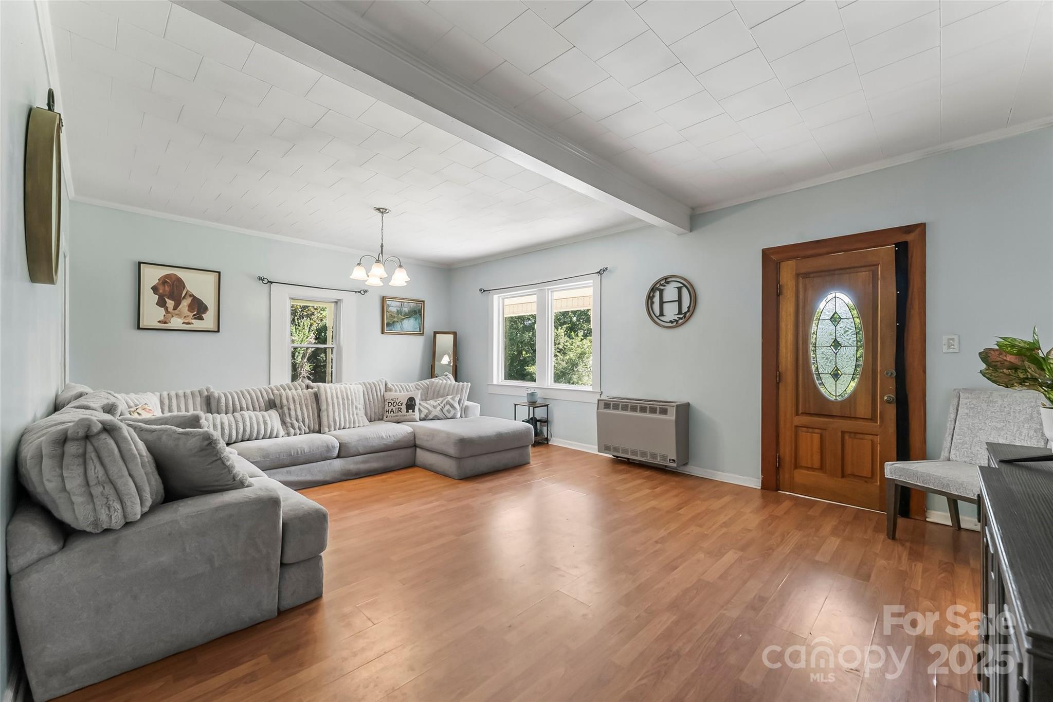 205 Abington Road Northwest Lenoir, NC 28645 - Photo 4 of 19 a living room with furniture and a wooden floor