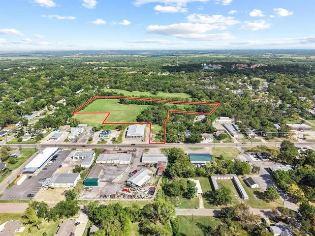 an aerial view of a city