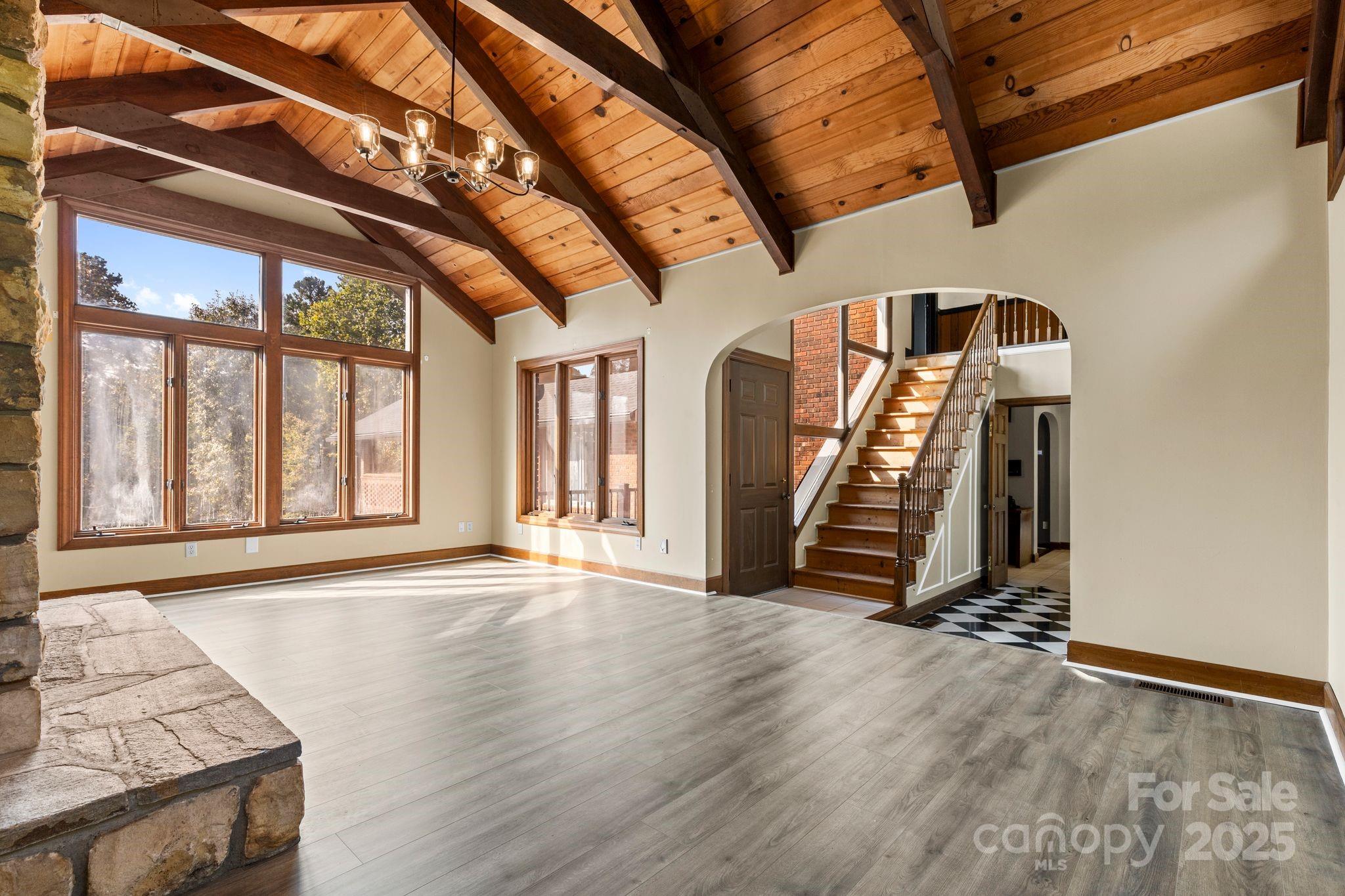 1653 Dudley Shoals Road Granite Falls, NC 28630 - Photo 5 of 48 a view of an entryway with wooden floor
