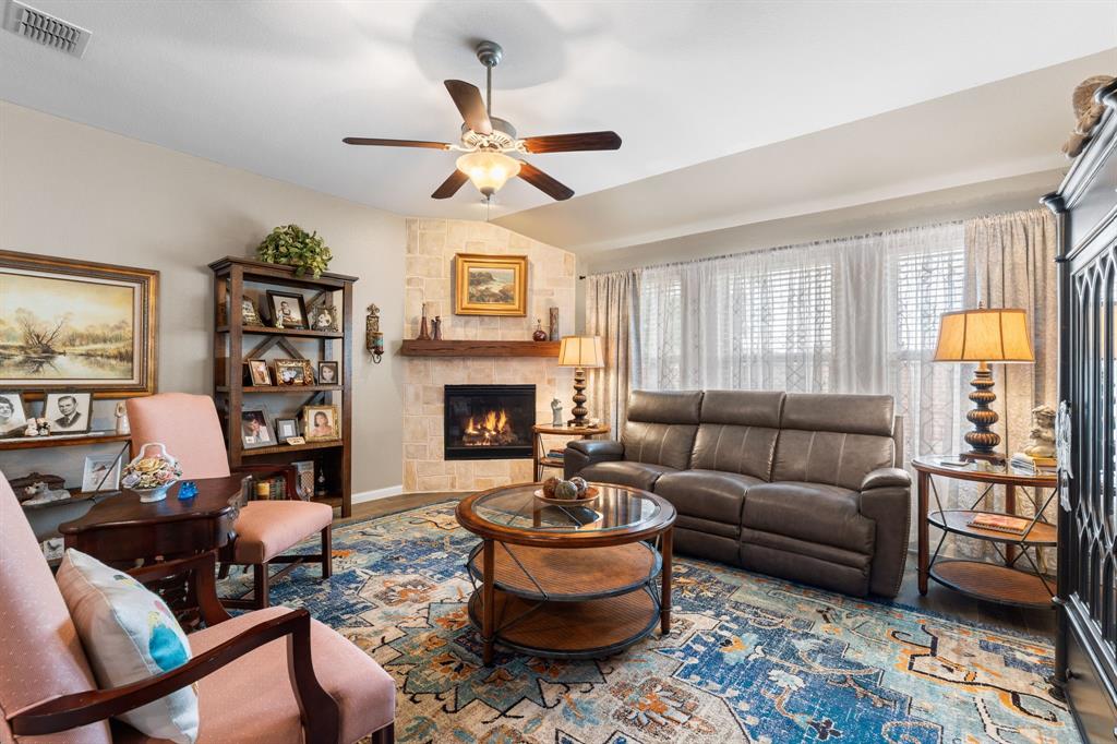 300 Copper Switch Drive Anna, TX 75409 - Photo 10 of 26 Living Room with gas log fireplace