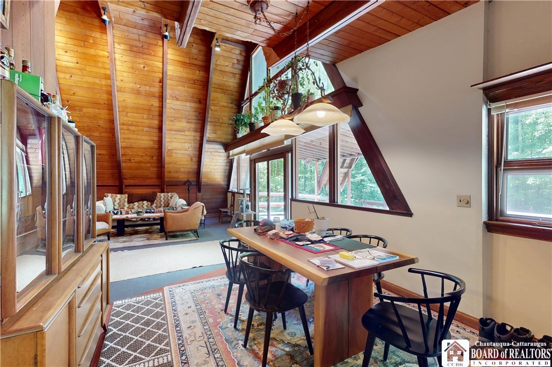 2545 A And B Parsonage Road, Unit A Findley Lake, NY 14736 - Photo 41 of 46 A-frame dining room