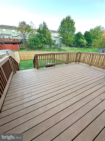 a view of deck and wooden floor
