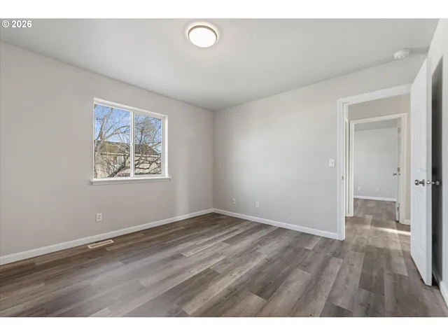 wooden floor in an empty room