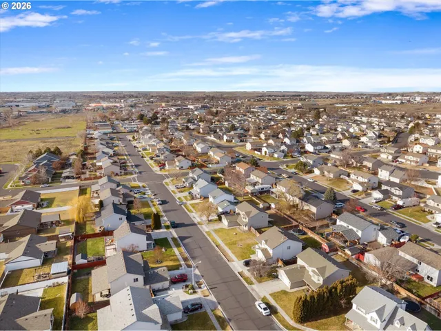 an aerial view of a city