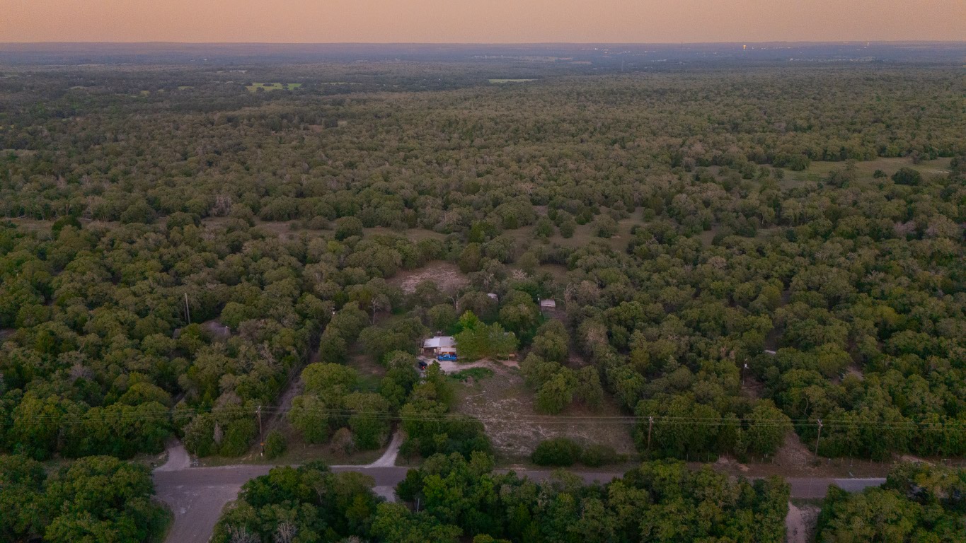 664 Hidden Oaks Drive Elgin, TX 78621 - Photo 5 of 35 a view of a lush green forest with trees and some houses