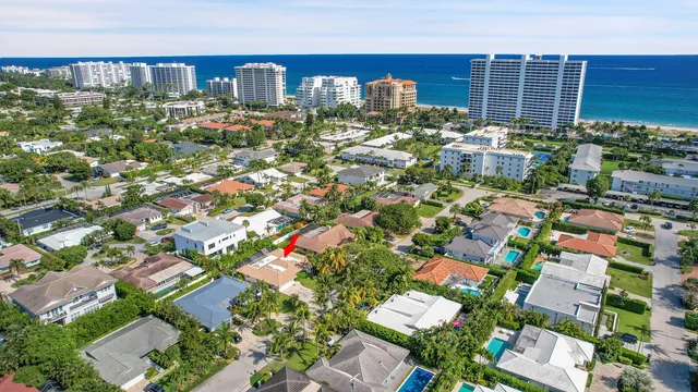 a view of a city and tall buildings