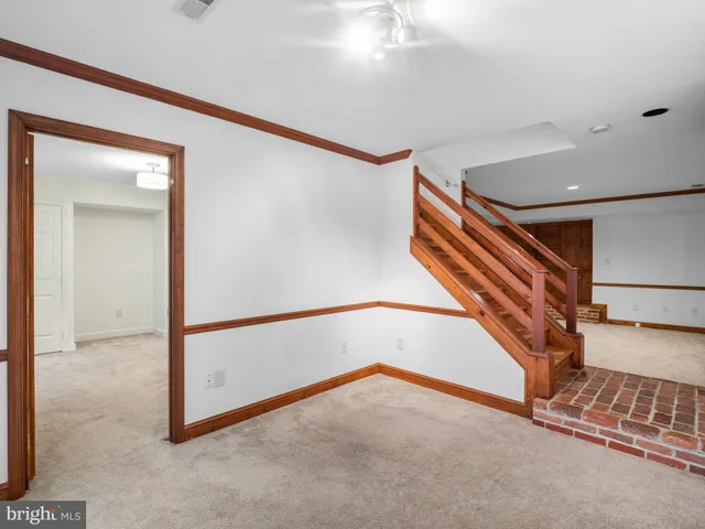 a view of a wooden door