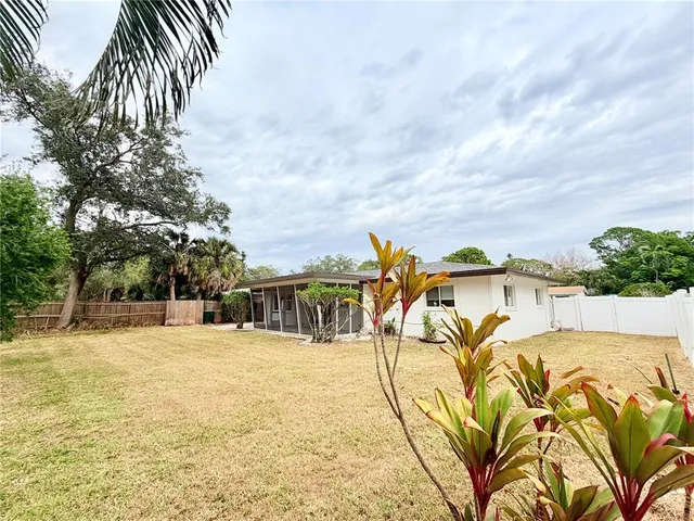 a view of swimming pool with a garden
