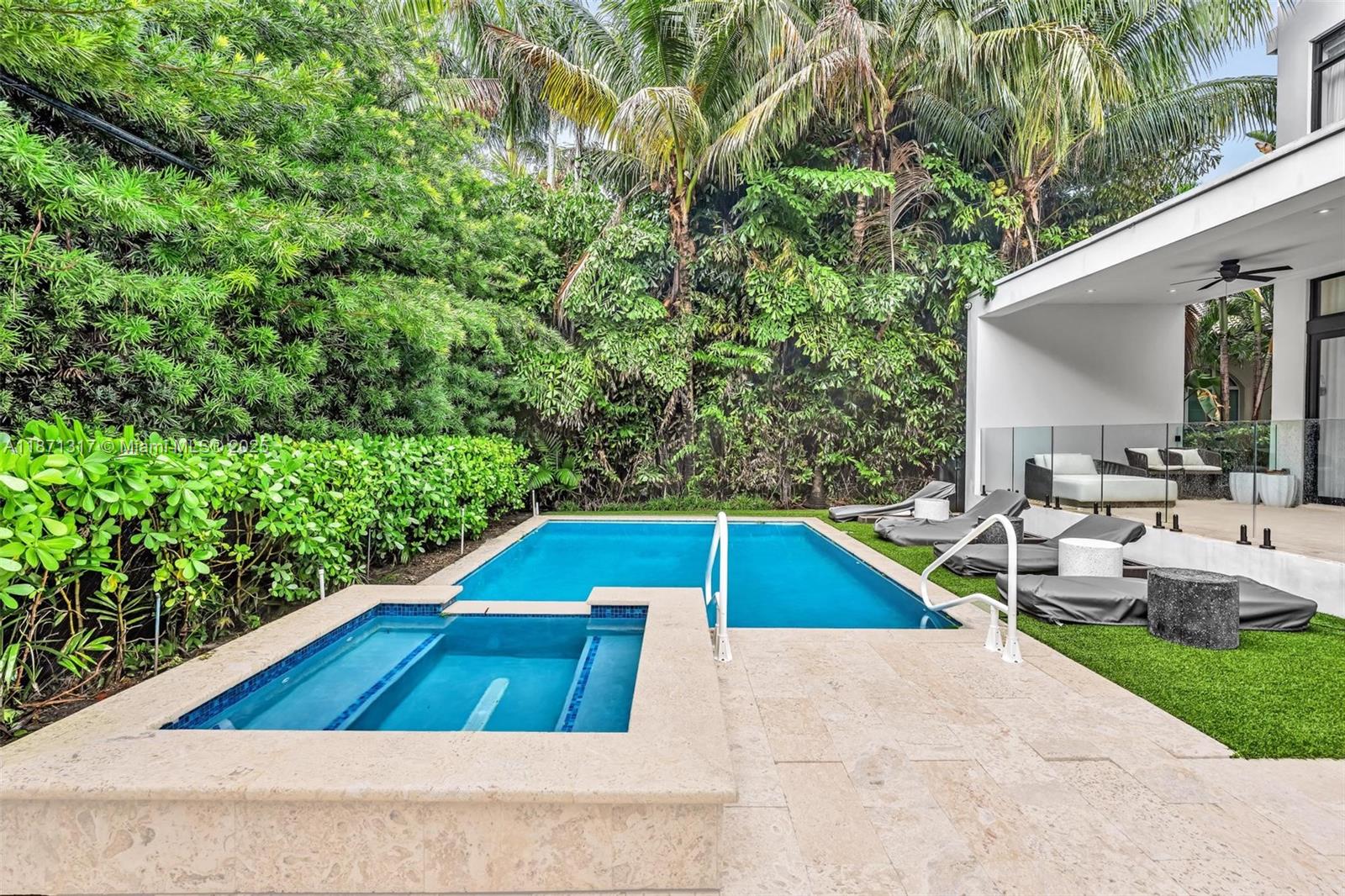 1350 98th Street Bay Harbor Islands, FL 33154 - Photo 40 of 46 a view of outdoor space yard swimming pool and patio
