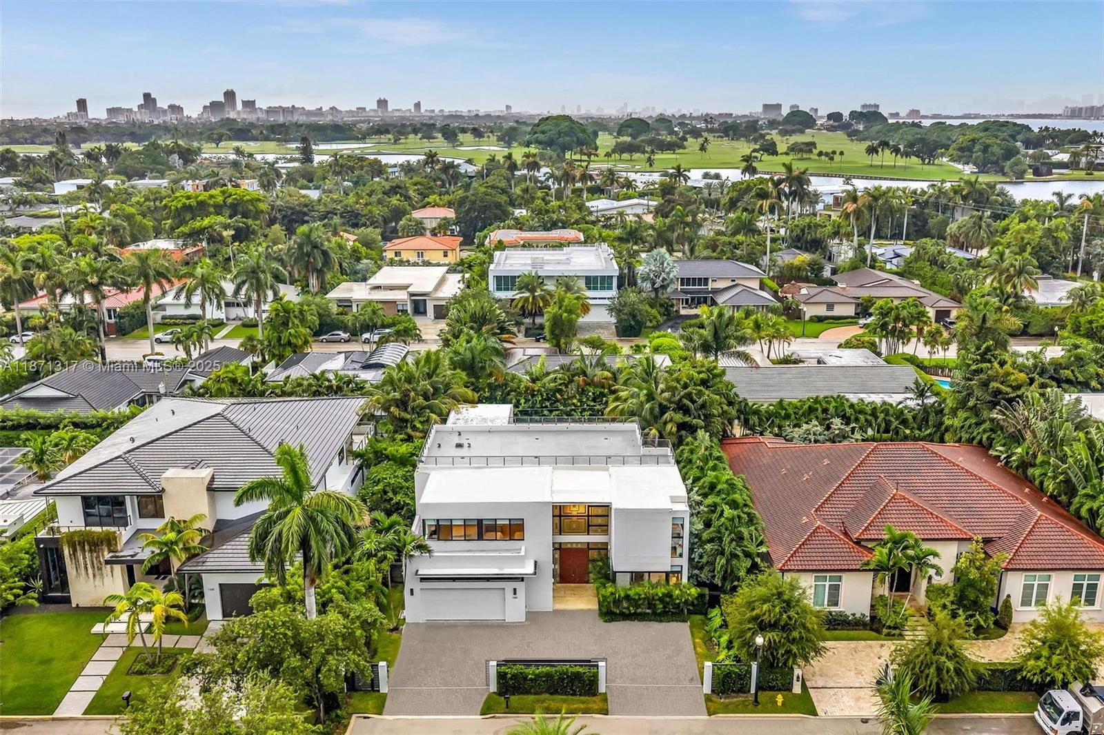 1350 98th Street Bay Harbor Islands, FL 33154 - Photo 42 of 46 an aerial view of residential houses with outdoor space