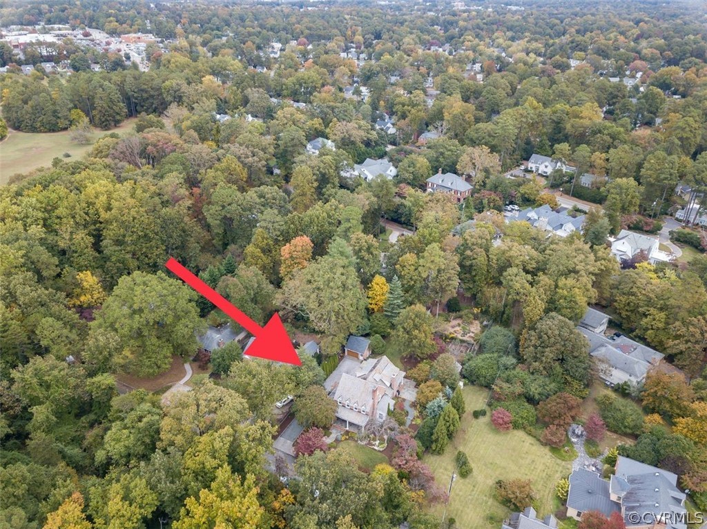 6600 Prospect Road Richmond, VA 23229 - Photo 50 of 50 Another aerial view of house. The field to the lef