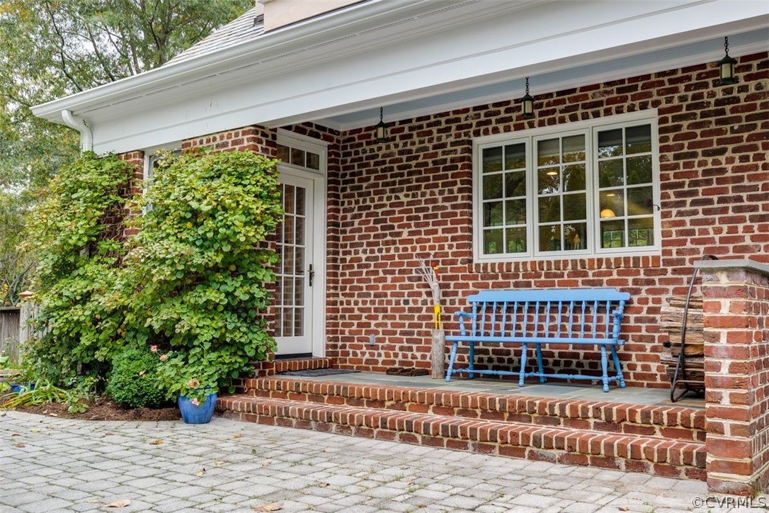 6600 Prospect Road Richmond, VA 23229 - Photo 10 of 50 Side covered porch with bluestone, french door & t