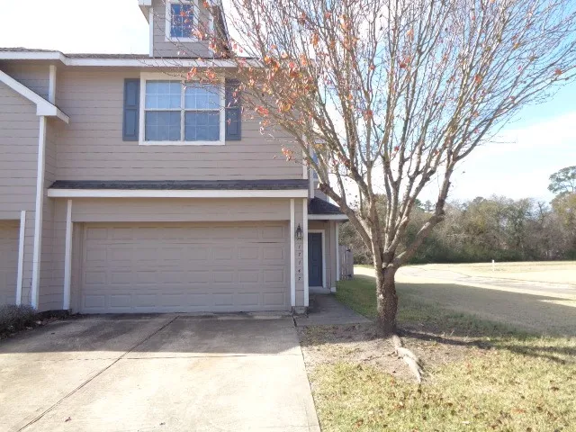 a view of backyard of house