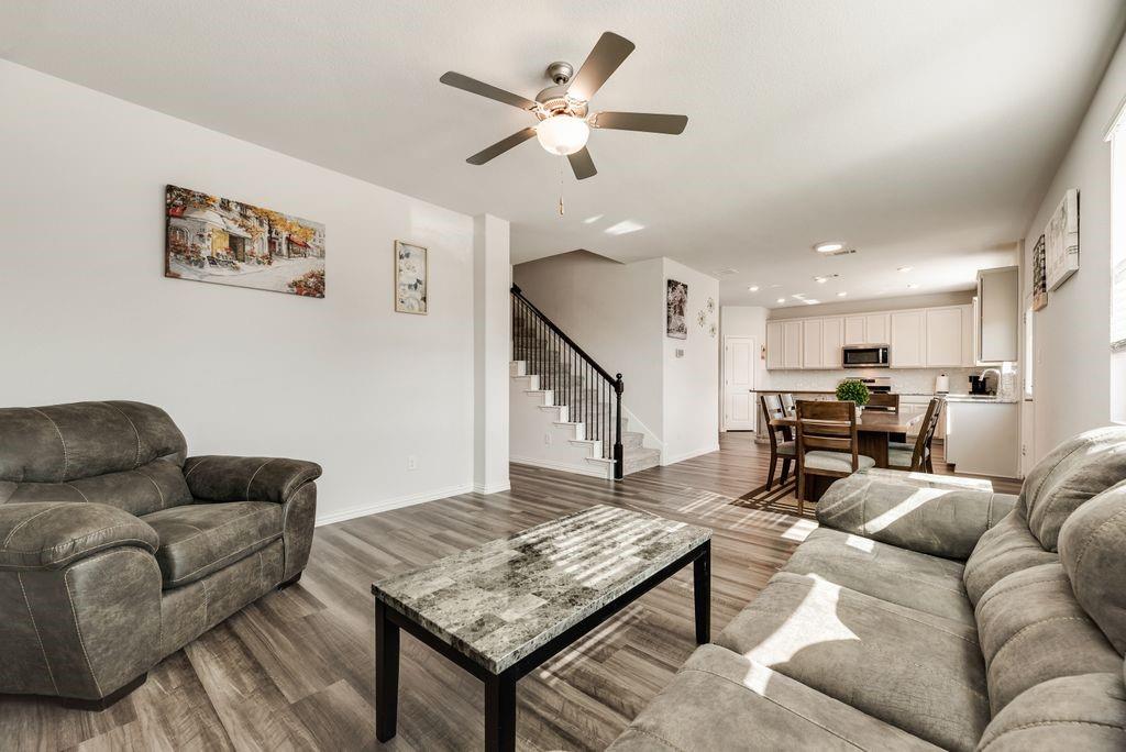 1620 Berry Rdg Trail Aubrey, TX 76227 - Photo 9 of 33 a living room with furniture and kitchen view