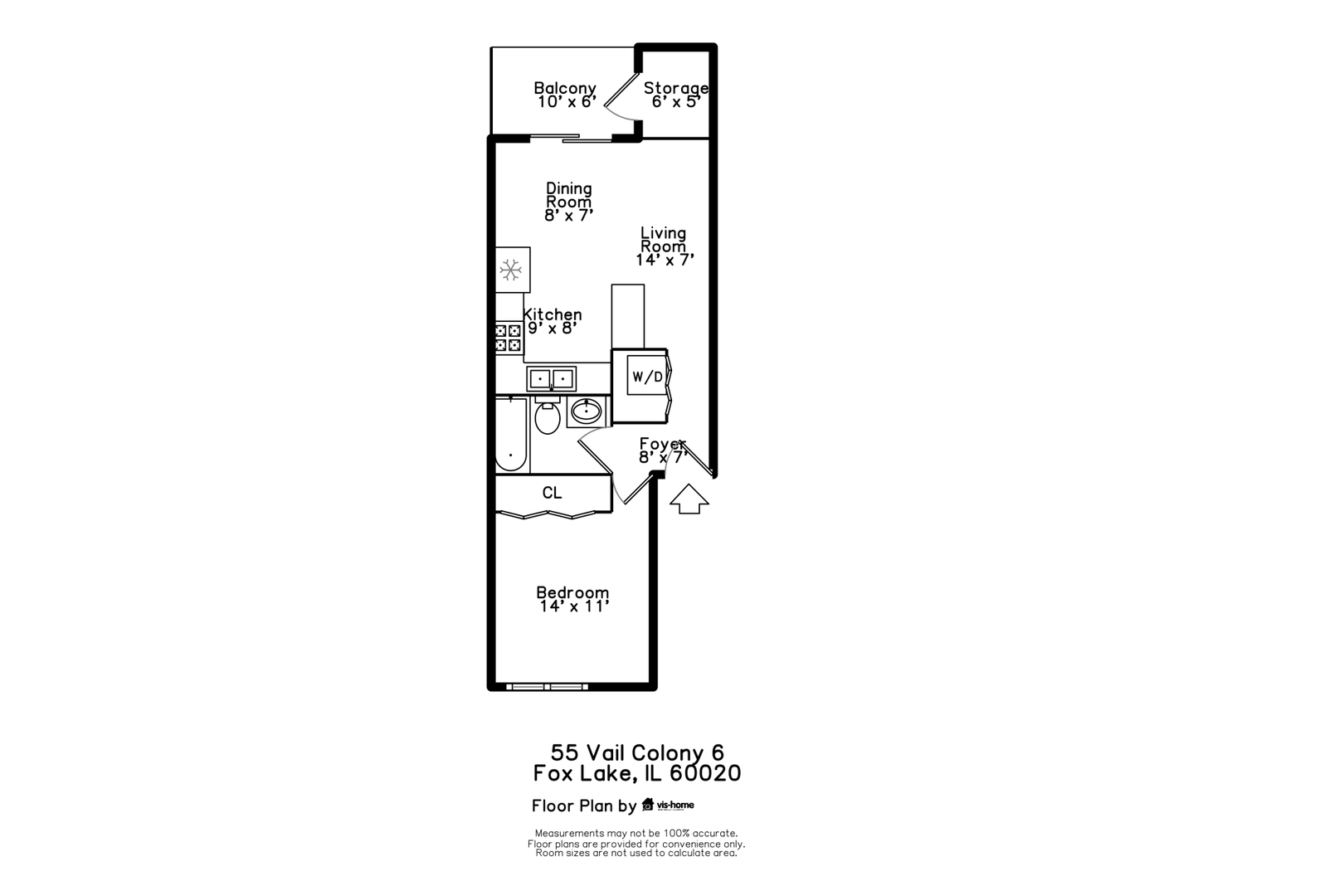 55 Vail Colony, Unit 6 Fox Lake, IL 60020 - Photo 23 of 23 a picture of a wall with white wall painting and a picture