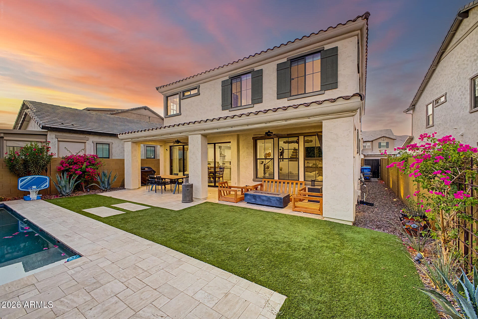819 West Deer Creek Road Phoenix, AZ 85048 - Photo 64 of 76 a front view of house with yard and outdoor seating