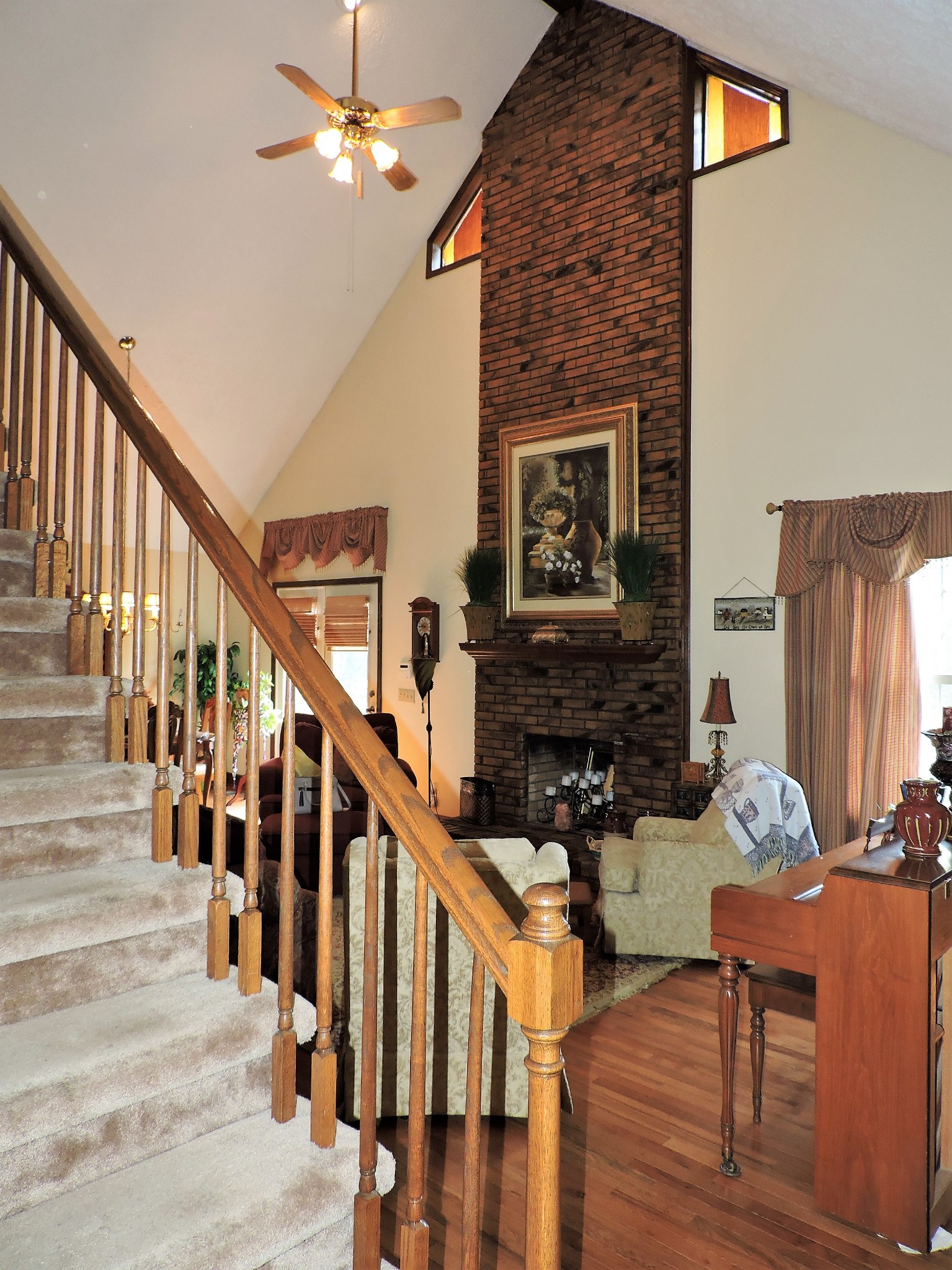 3581 Franklin Road Lebanon, TN 37090 - Photo 15 of 42 a living room with fireplace furniture and a chandelier