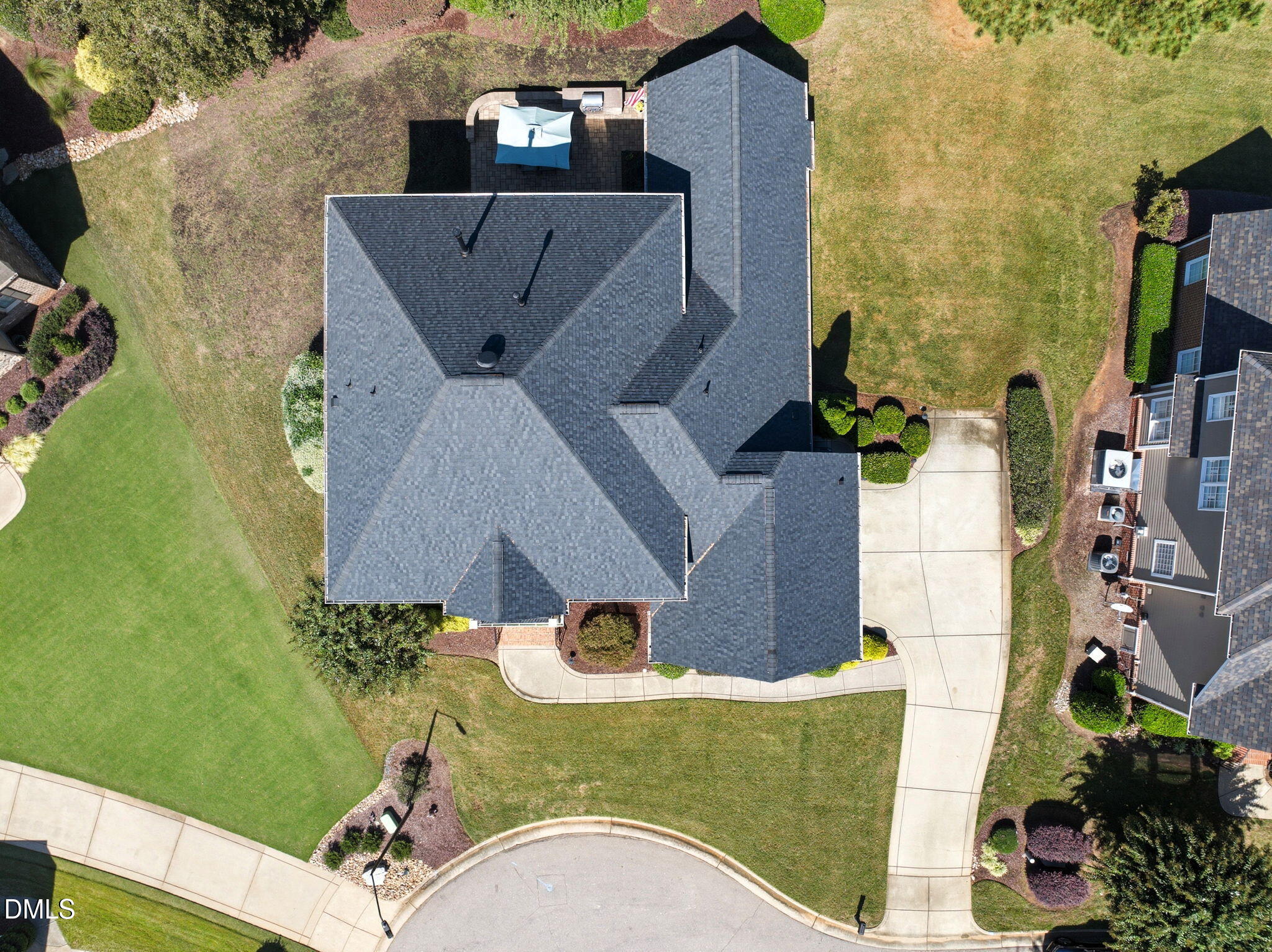 2603 Peachleaf Street Raleigh, NC 27614 - Photo 88 of 90 an aerial view of a house with a yard