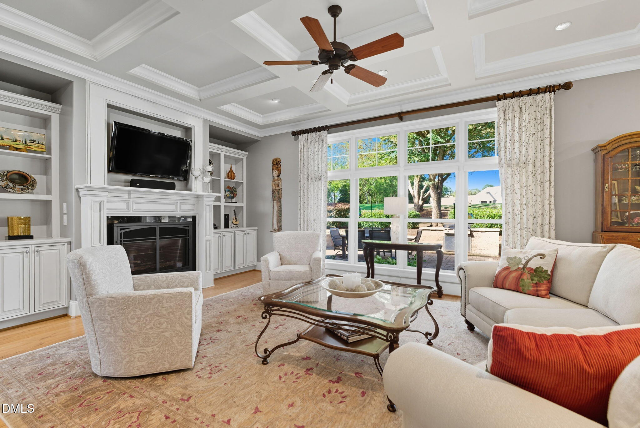 2603 Peachleaf Street Raleigh, NC 27614 - Photo 10 of 90 a living room with furniture fireplace and a flat screen tv