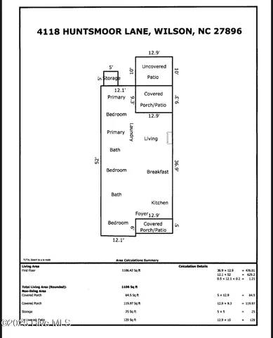 $210,000 | 4118 Huntsmoor Lane, Wilson, NC 27896