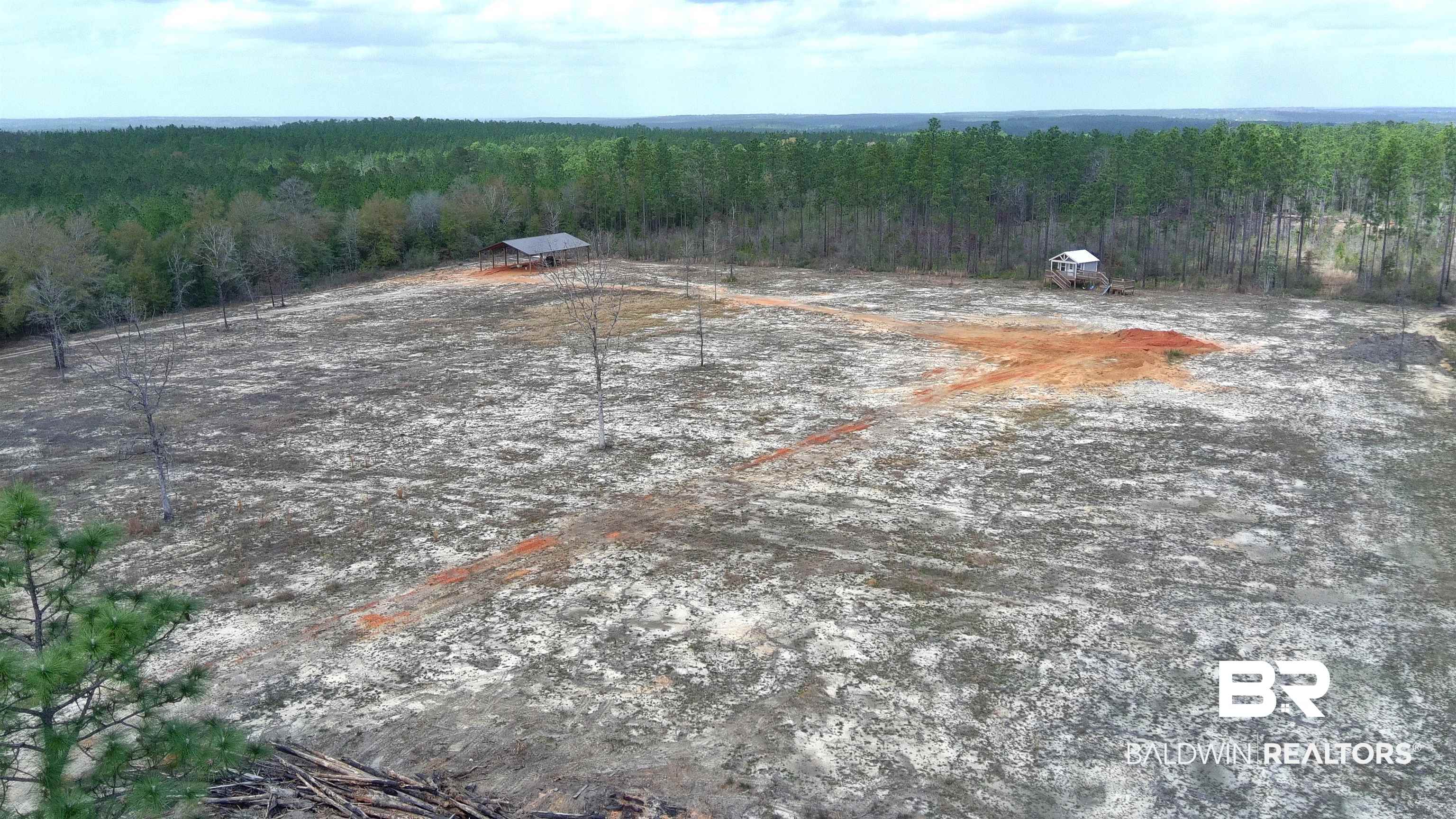 0 Paul Road Bay Minette, AL 36507 - Photo 7 of 19 View from SE corner of cleared 5 acres