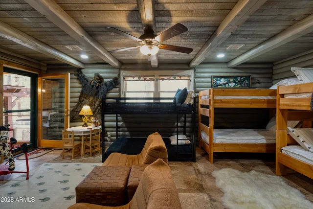 a view of sitting area in front of house