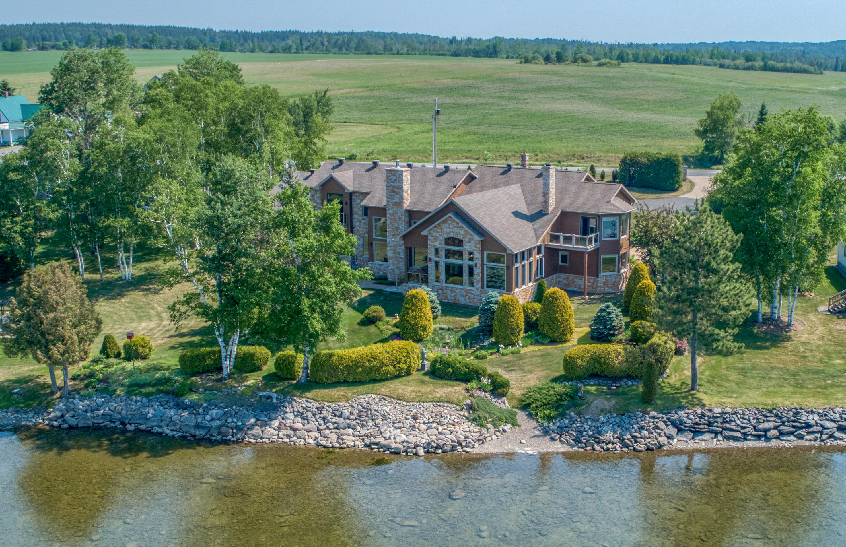 752 Beaulieu Road Madawaska, ME 04773 - Photo 1 of 48 Maine Luxury Lakeside Estate For Sale