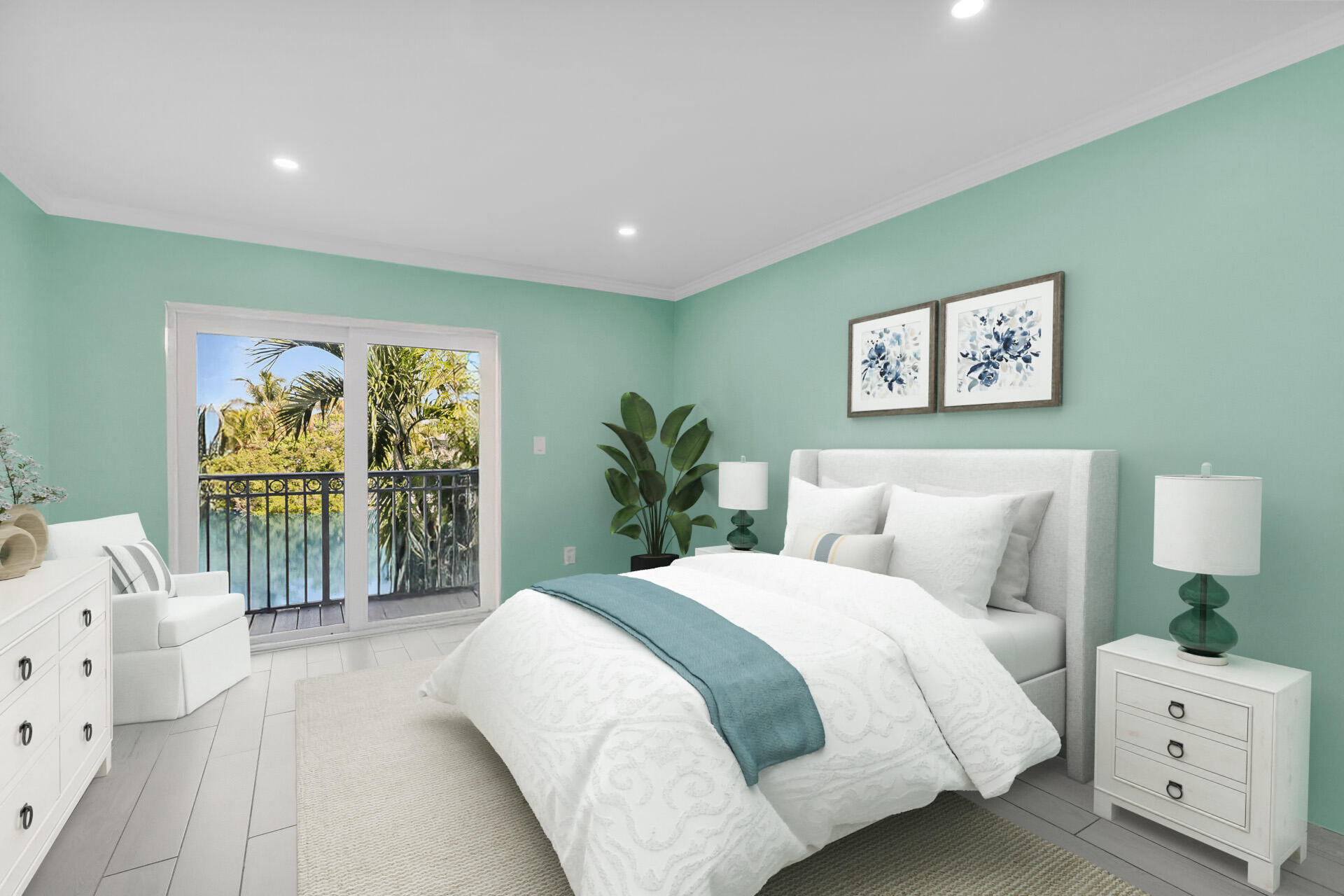 201 Coppitt Road, Unit 202C Key West, FL 33040 - Photo 14 of 31 a spacious bedroom with a large bed and a large window